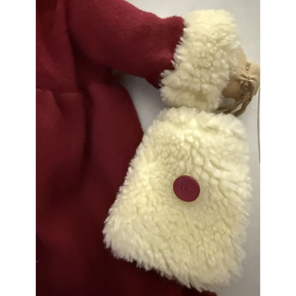 Raggedy Ann Folk Country Santa Clause‎ Suit Christmas Floppy Doll